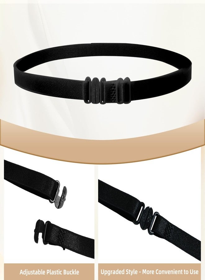 Gallipower 4Pcs Adjustable Band For Crop Tops,Women Elastic Stretch Belt,Shirt Tuck Band For Women,Crop Band For Tucking Shirts,Shirt Cropping Band(Style A) - Image 3